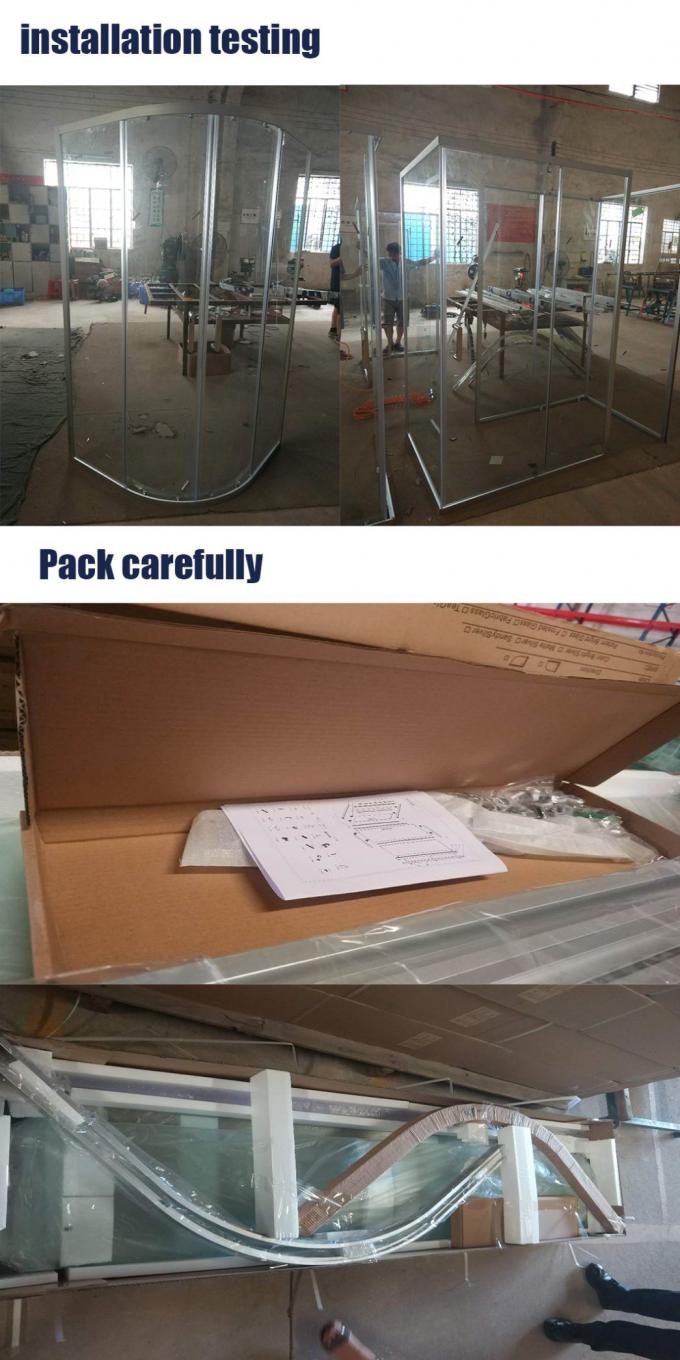 Kualitas tinggi Disesuaikan Clear Glass Shower Enclosure Vkf409