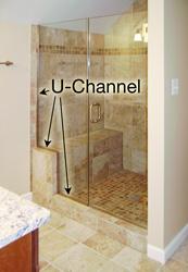 U channel shower