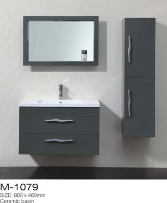 Wall Mounted White Premade Bathroom Vanities Dan Set Kabinet, Kabinet Sisi Kamar Mandi