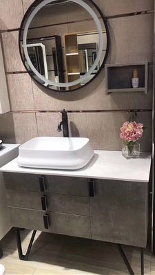 Rumah Pertanian Sink Kamar Mandi Kamar Mandi Lemari Kesombongan Dengan Puncak Di Atas Meja Baskom